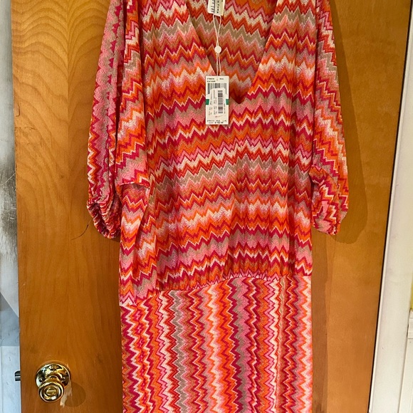 NWT TRINA TURK SWIM COVERUP/DRESS ZIG ZAG L-XL - Picture 5 of 5
